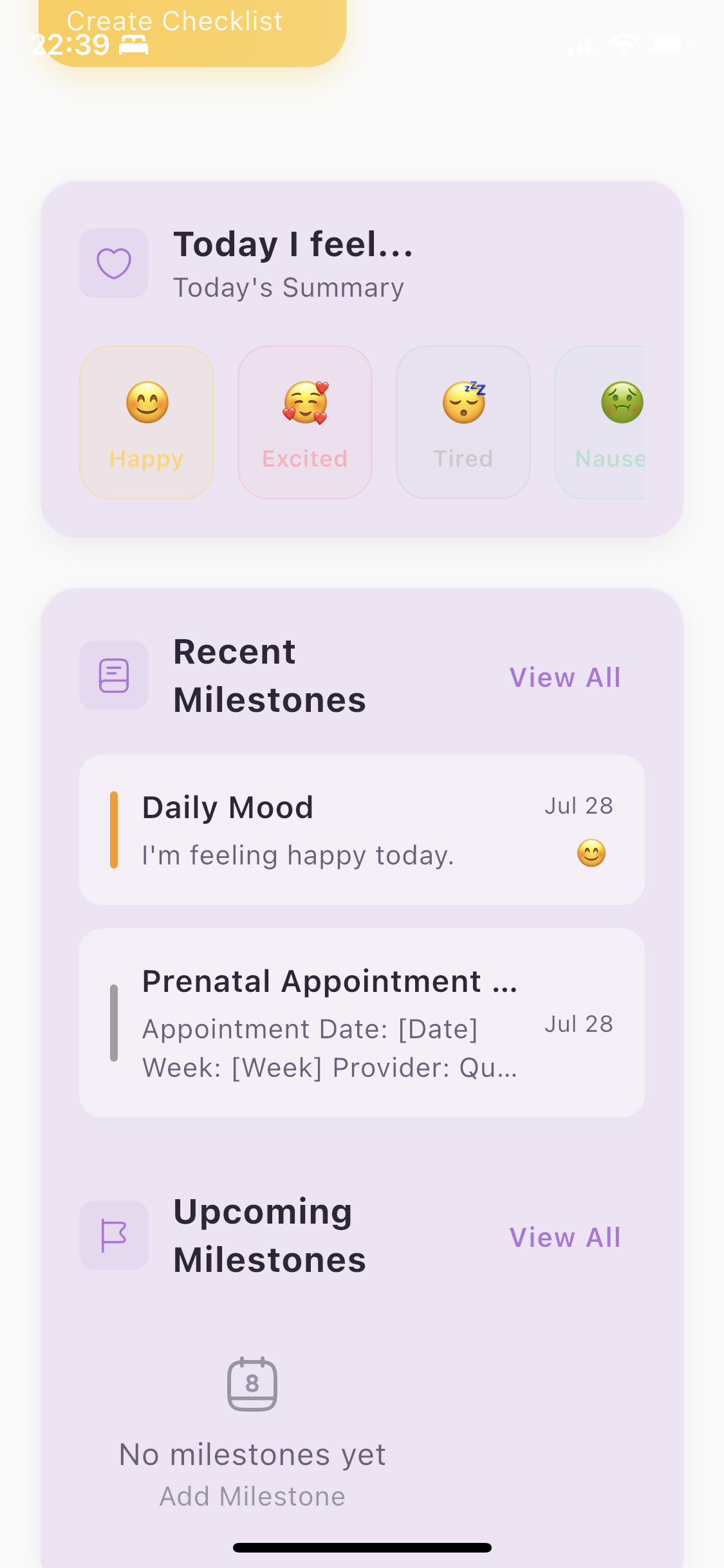 Smart Reminders Screen